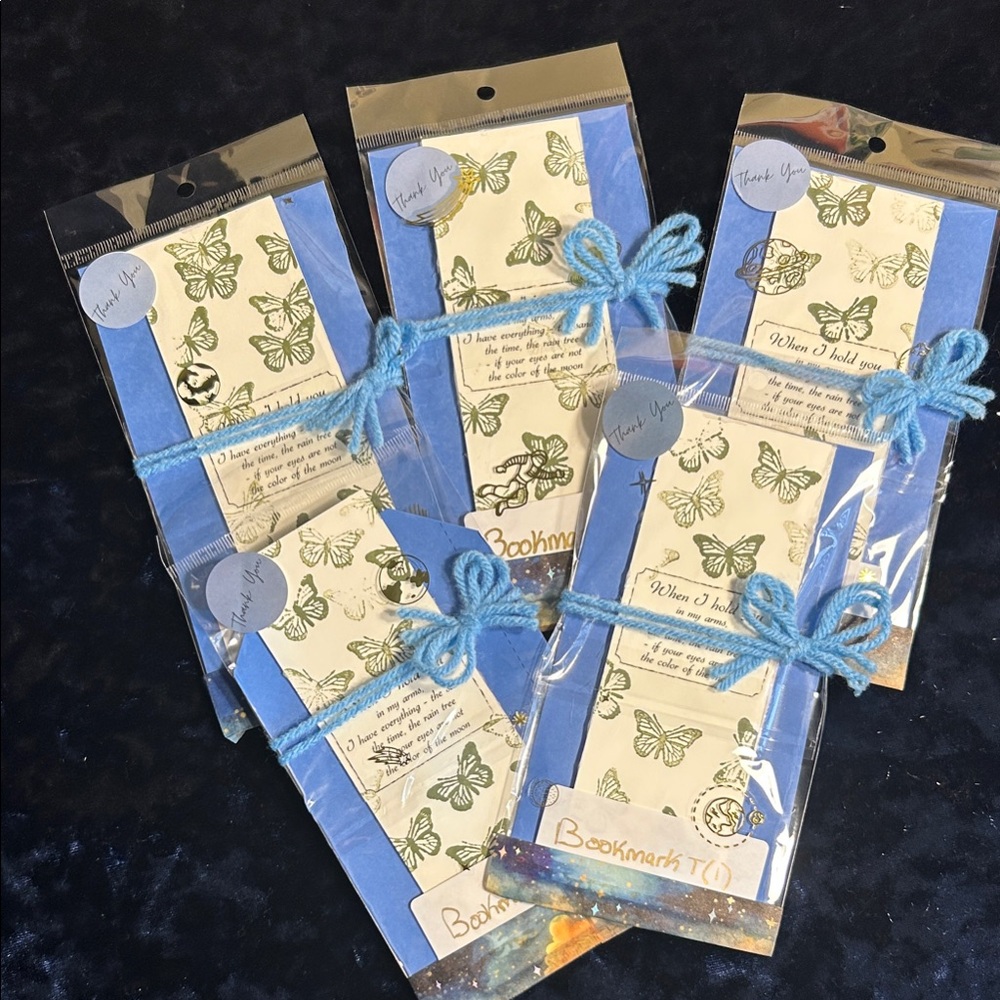 Butterfly Bookmark with GreenAccents